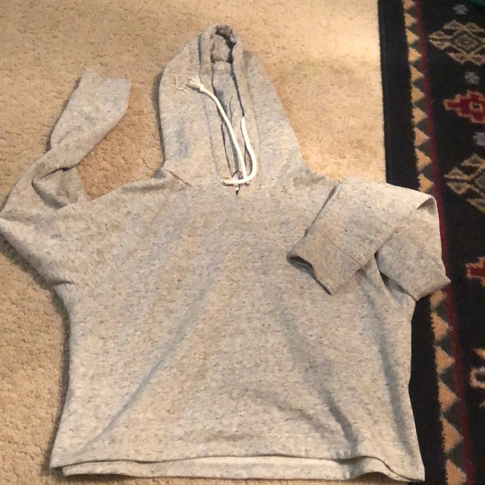 Forever 21 cropped gray hoodie
